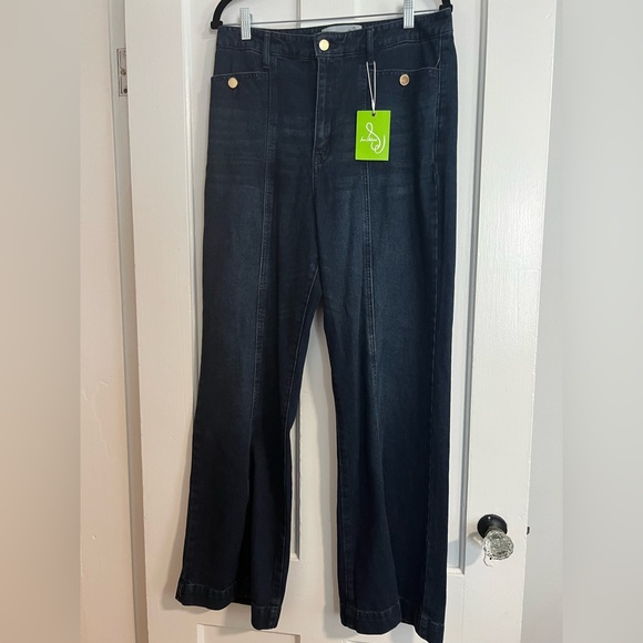 Sam Edelman Codie High Rise Soft Wide LegJeans - 31 - Picture 5 of 7